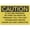 Warning Sign 3, variant on Caution Keep Clear Explosive Powered Tool In Use Sign for Business 8"x12" Rust Free Aluminum - UV Printed with 4 Pre-Drilled Holes, Durable Weatherproof, Explosive Tool Sign