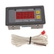 thumbnail image 2 of Termostato digital de alta temperatura de 200 V, controlador de temperatura rojo, 1 unidad Salida roja 10A sin contraportada., 2 of 7
