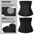 thumbnail image 4 of Vaslanda Neoprene Sauna Waist Trainer Corset Sweat Belt for Women Weight Loss Compression Trimmer Workout Fitness, 4 of 7