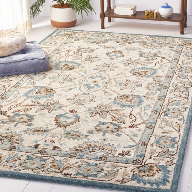Safavieh Antiquity Handmade Wool Runner Rug - 2'3" X 12', Peacock & Blue, Traditional Persian Design For High Traffic Areas