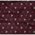 thumbnail image 4 of oneOone Organic Cotton Poplin Twill Fabric Hash Sign Kasuri Fabric Prints By Yard 42 Inch Wide, 4 of 4