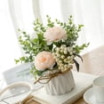 thumbnail image 5 of SPRING PARK Silk Artificial Rose Flower Potted Plant Wedding Home Party Decor, 5 of 7