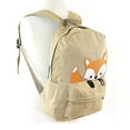 thumbnail image 4 of unison gifts 85120CN-KH Peeking Baby Fox Canvas Backpack, One Size, Multicolor, 4 of 5