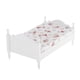 thumbnail image 2 of Cama Doble De Madera En Miniatura Para Casa De Muñecas 1/12 Para Accesorios De Dormitorio, 2 of 9