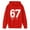Red, variant on Kids Hoodies Sweatshirts 6 7 Six Seven Letter Hoodies Sweatshirts Comfortable Boys Girls Hooded Sweatshirt With Fashion Print Pullover For Kids Youth Athletic Sportswear Red 110(3-4 Years)