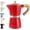 Red, variant on Stovetop Espresso Maker Moka Pot, Cuban Coffee Maker Stove  coffee maker Moka Italian Espresso Greca Coffee Maker Brewer Percolator, 12 Espresso Cups, 20 oz - Black