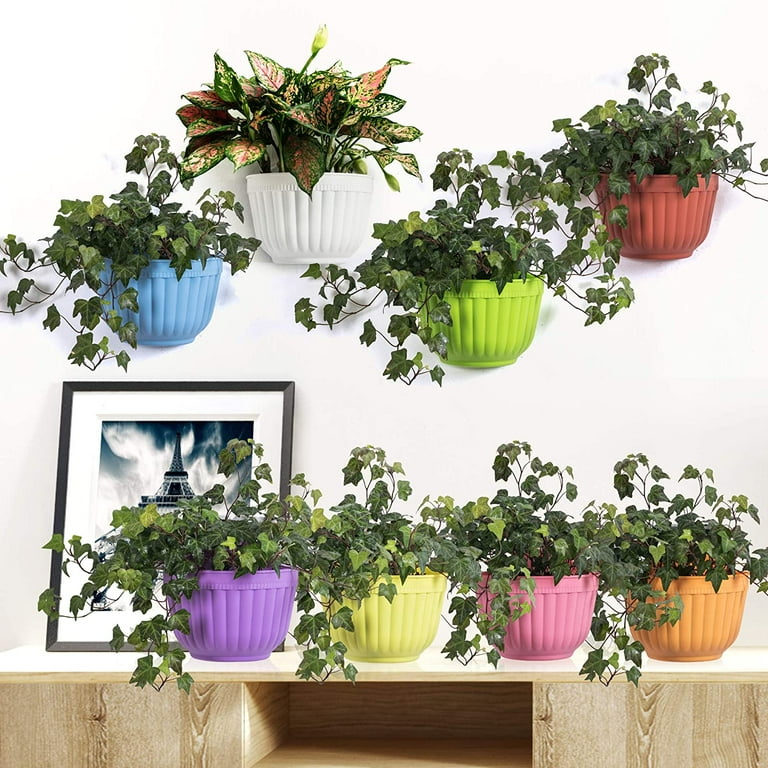 Visland Resin Wall Hanging Planter, Indoor/Outdoor Flower Visland Resin Wall Hanging Planter, Indoor/Outdoor Flower