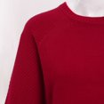 thumbnail image 5 of Gibobby Suéter de Punto, Suéter Corto de Cuello Alto para Mujer(Rojo,G), 5 of 5