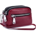thumbnail image 1 of Monedero de cuero genuino, bolsa para guardar el cambio, cartera de mano, billetera, One Size, 1 of 3