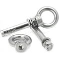 thumbnail image 4 of Ring Eye Bolt,Shoulder Lifting Ring Eye Bolt,304 Stainless Steel Sleeve Anchor Concrete Expanding Rawl Bolts Expansion Eye Bolt Installation Artifact Hook Expansion Screws (Color : M12x80mm 1pc), 4 of 5