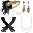 6 count 1920s Flapper Accessories Set for Women - Walmart.com