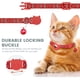 thumbnail image 3 of Collar Airtag para gatos rojo, collar reflectante para gatos con cierre de seguridad, con soporte para Airtag impermeable, adecuado para gatitos y perros pequeños, ajustable de 20 a 33 cm., 3 of 5