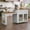 White, variant on CBJCBJ Kitchen Island with Storage | Expandable Retractable on Wheels 71.65" L | Space-Saving of Island Cart White
