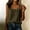 *Army Green, variant on ClodeEU Women's Cute Square Neck Ruffle Trim Tank Top, Casual Sleeveless Blouse Army Green,Women's Plus L