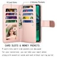 thumbnail image 3 of For Motorola Moto G Stylus 5G 2025 Wallet Case with Card Holder for Women Men, Leather Wallet for Moto G Stylus 5G 2025 Case, Tekcoo Detachable Magnetic Kickstand Cover with Wrist Strap, Marble, 3 of 8