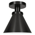 thumbnail image 4 of Evelyn&Zoe 8.5" Black Semi Flush Mount, 4 of 5