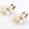 thumbnail image 5 of Pearls Cufflinks Flower Button Covers for Women Elegant Clips Button Dress Shirt Accessories No Sewing Buttons Gift, 5 of 8