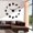 Black,27inch, variant on Halloween Party Horror DIY Giant Wall Clocks Vintage Macabre Frameless Big Needle Clock Wall Watch Halloween Treats Decoration(Gold,27inch)