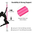 thumbnail image 5 of Yescom 3 pack 9.25 Ft Silicone Spinning Static Dancing Pole for Fitness Studio Club Pink, 5 of 9