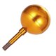thumbnail image 1 of Moyic Asta de bandera Top Gold Ball Flagpole Ball Head Convenient Small Flags Accessories Flag Pole Decor Superficie recubierta para exteriores Jardín y Patio Moyic HA014382-00, 1 of 6