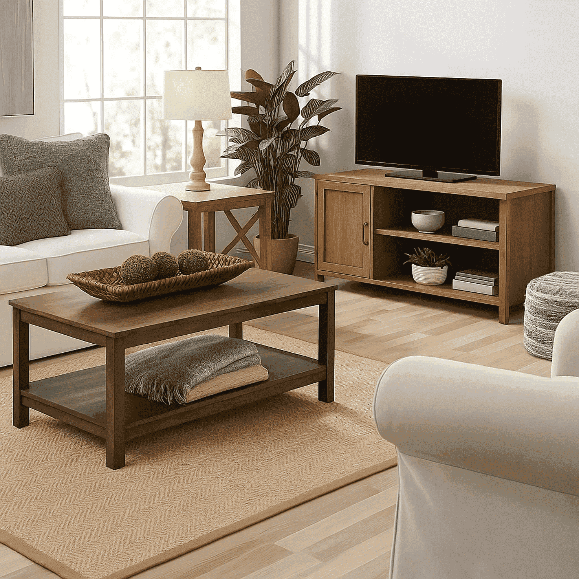 better homes & gardens canton media console tobacco oak finish Better Homes & Gardens Canton Coffee Table, Tobacco Oak Finish