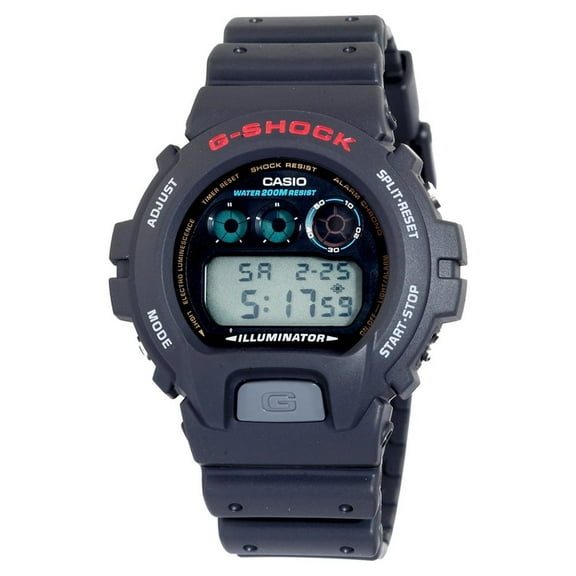 Casio G-Shock Digital Resin, Plastic Black Wristwatch DW6900-1V