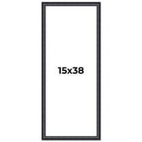 15x38 Frame Black Real Wood Picture Frame Width 1.25 inches | Interior Frame Depth 0.5 inches |