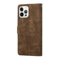 thumbnail image 3 of for iPhone 14 Pro Wallet Case, Luxury Plain PU Leather Soft TPU Drop Resistant Matte Flip Cover with Kickstand Card Slot Cash Holder Magnetic Clasp Shockproof Folio Phone Case,Brown, 3 of 8