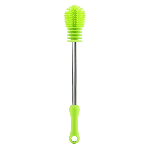Cepillo para botellas Jadeshay Limpiador de cocina Silicona Verde Azul 27 cm