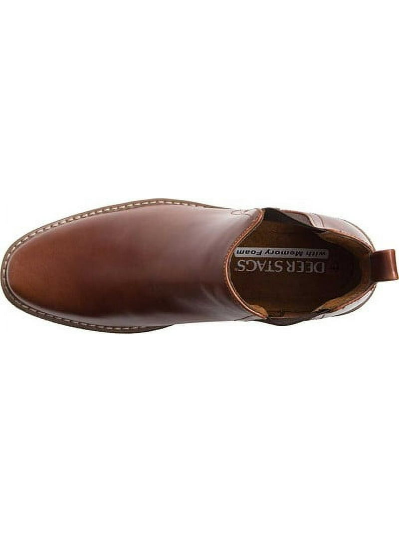 Deer Stags Mens Rockland Faux Leather Slip On Ankle Boots  display picture 2