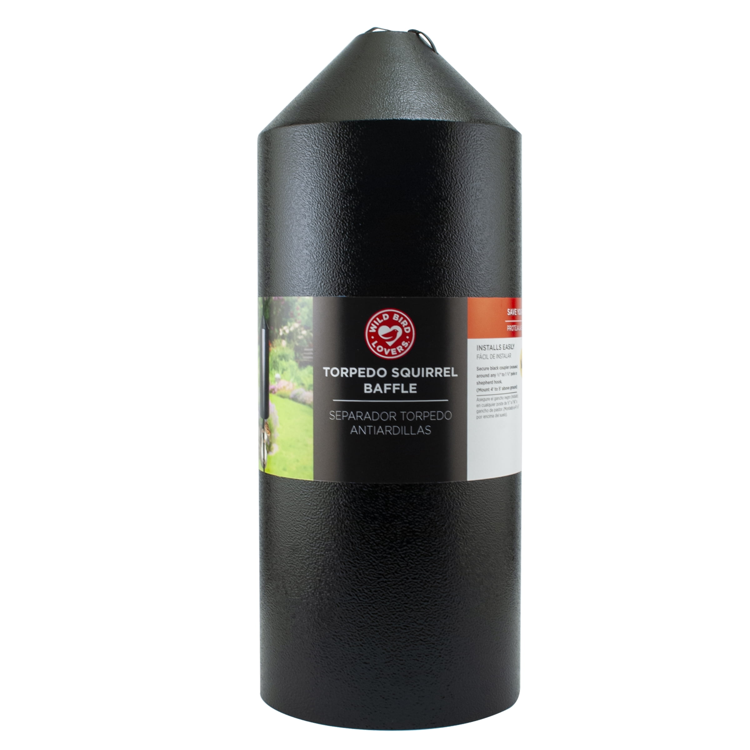 Panacea Products Metal Pole Mount Squirrel Baffle, 15 Inch Black