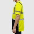 thumbnail image 6 of UVEASISHA Work Shirts for Men Mesh Quick Dry Safety T-Shirts Short Sleeve Hi Vis Shirt with Reflective Strips Outdoor Lightweight Breathable Pocket Tees Yellow 3XL, 6 of 10