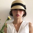thumbnail image 6 of Adjustable Straw Sun Hat with Bowknot, Wide Brim Foldable Design for Women's Beach Travel & Holiday Essentials, 6 of 8