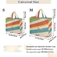 thumbnail image 2 of FORMRS Womens Corduroy Tote Bag Crossbody Shoulder Handbag with Pocket, Colorful Plane, 2 of 7