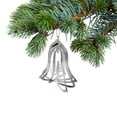 thumbnail image 3 of Christmas Spinning Silver Metal Ornament Bell - Set of 12, 3 of 3