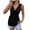Black #1, variant on Babydoll Tops for Women 2026 Trendy Spring Summer Shirts Twist Front V Neck Peplum Flowy Tank Tops Camel M