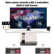 Retro Controllers, Classic Mini Retro Controllers System Built-in 620 Plays and 2 Controllers, Plug and Play 8-Bit Vintage Entertainment System, Old-School Gaming System for Adults and Kids