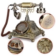 thumbnail image 2 of Dial de tocadiscos clásico de resina epoxi, decoración de teléfono europea arcaica vintage para una vida artística elegante, 2 of 12