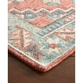 thumbnail image 6 of TOWN & COUNTRY LUXE Livie Forever Vintage Everwash® Washable Multi-Use Decorative Rug with Non-Slip Backing, Coral/Grey, 24"x72", 6 of 10