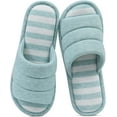 thumbnail image 6 of Soft Cotton Open-Toe House Slippers for Women and Men, Indoor Comfort Bedroom Shoes, 6 of 13
