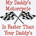thumbnail image 2 of CafePress - Daddys Motorcycle Is Fast Infant Bodysuit - Baby Light Bodysuit, Size Newborn - 24 Months, 2 of 4