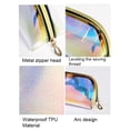 thumbnail image 5 of Holographic Makeup Bag Clear Organizer Large Capacity Transparent Cosmetic Toiletry Pouch New, 5 of 5