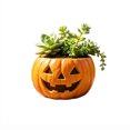 thumbnail image 2 of MInHoues 3.54 Inch Halloween Pumpkin Resin Planter Pot, Mini Spooky Succulent Planter for Indoor Plants, Cute Halloween Decorative Pot for Home Desk Windowsill, 2 of 8