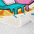 thumbnail image 5 of Homewish Volleyball Ice Cream Drip Quilt King,Waffle Us Flag King Coverlet Set,3pcs, 5 of 7