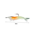 thumbnail image 5 of Joernso 4Pcs 6cm 3g Soft Shrimp Bait Realistic Lightweight PVC Luminous Hooked Fishing Shrimp Lure Fishing Accessory, 5 of 8