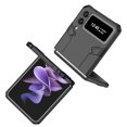 thumbnail image 3 of Allytechgroup Galaxy Z Flip 3 Magnetic Case, Compatible with Car Mount Shockproof Ring Holder Anti-Scratch Bumper Slim Hard PC Cover Phone Case for Samsung Galaxy Z Flip3, Black, 3 of 11