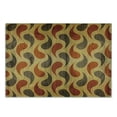 thumbnail image 3 of Rustic Cutting Board, Abstract Style Tadpole Patterns Tiling of Wavy Shapes Ornamental Art Print, Decorative Tempered Glass Cutting and Serving Board, Small Size, Brown Black, by Ambesonne, 3 of 5