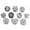 Color 3, variant on 10pcs Mixed Crystal 18mm Snap Buttons Jewelry Fit DIY Snap Bracelets & Bangles-Color 5