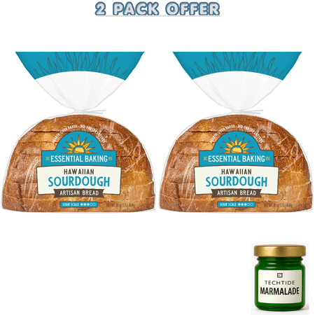 Essential Baking Hawaiian Sliced Sourdough Bread Non-GMO 16 oz ( 2 Pack Offer )