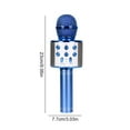 thumbnail image 3 of braveheart Microphone Réduction de Bruit Rechargeable Microphone Karaoké Sans Fil Portable Micro LED, Bleu, 3 of 8